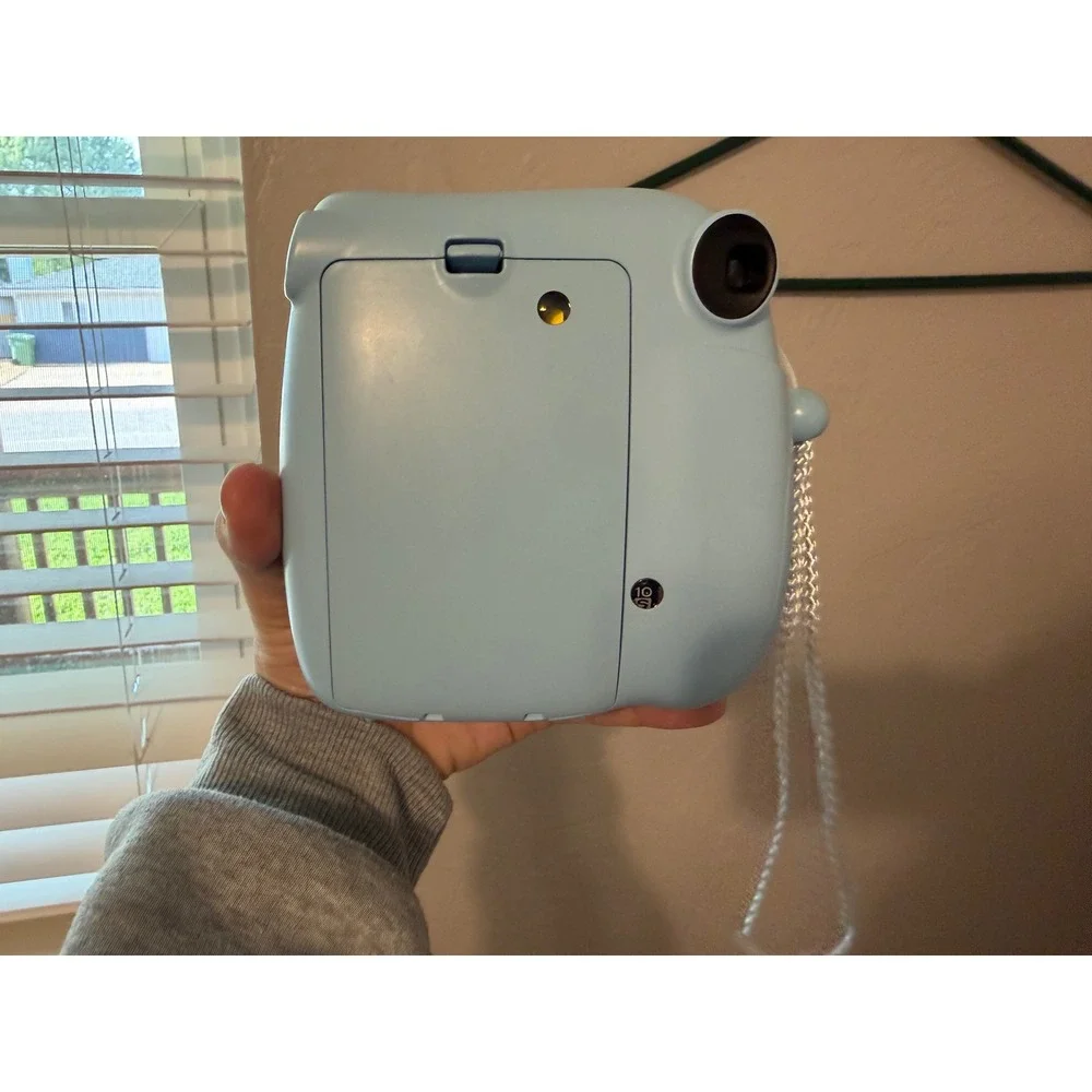 Fujifilm Instax Mini 7+ Instant Film Camera Bundle Light Blue Case Film Album